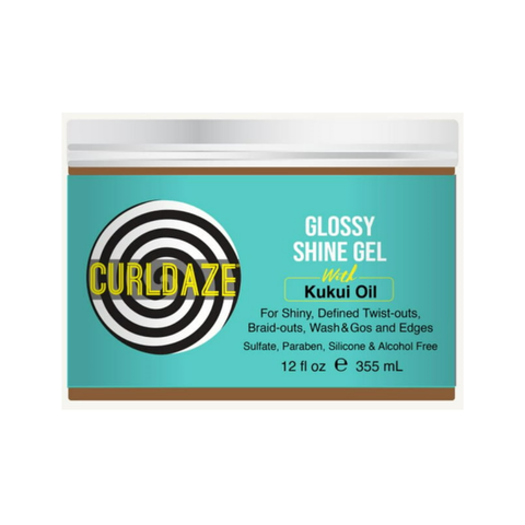 CurlDaze Gel Glossy Shine Gel with Kukui Oil