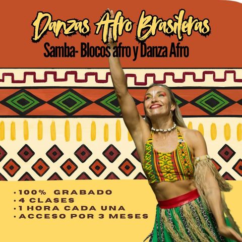 Clases Grabadas de Danzas AfroBrasileñas – Samba, Blocos Afro y Ritmos Ancestrales