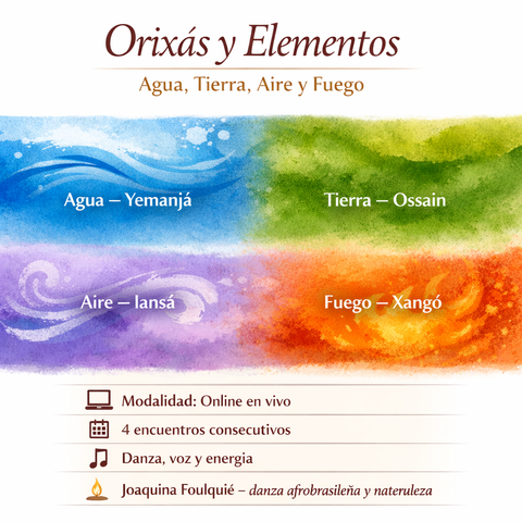 Curso Virtual – Danzas de Orixás y Elementos de la Naturaleza  
