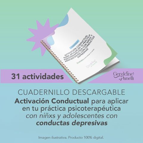 Cuadernillo de Activación Conductual con niñxs y adolescentes