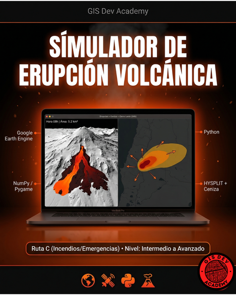 Simulación de Erupción Volcánica con Python