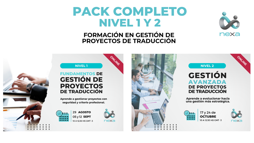 Promo pack nivel 1 y 2 de formación en gestión de proyectos