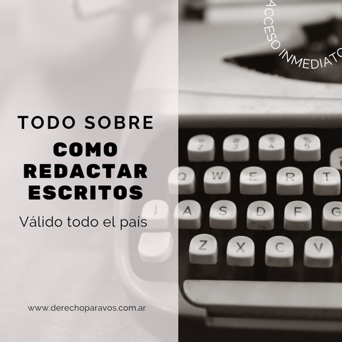 CURSO DE REDACCION DE ESCRITOS
