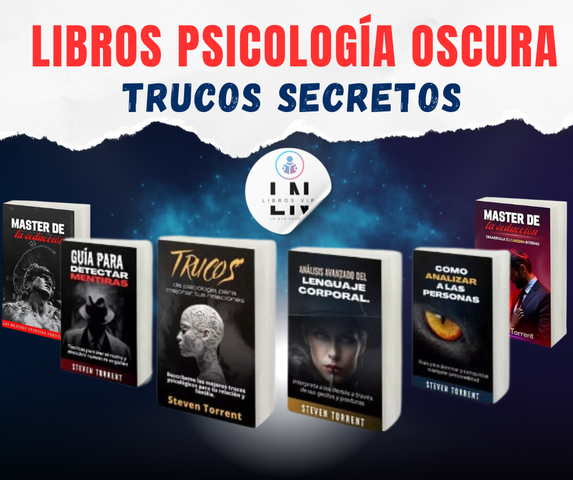 +KIT PSICOLOGÍA OSCURA LIBROS SECRETOS +BONUS GRATIS