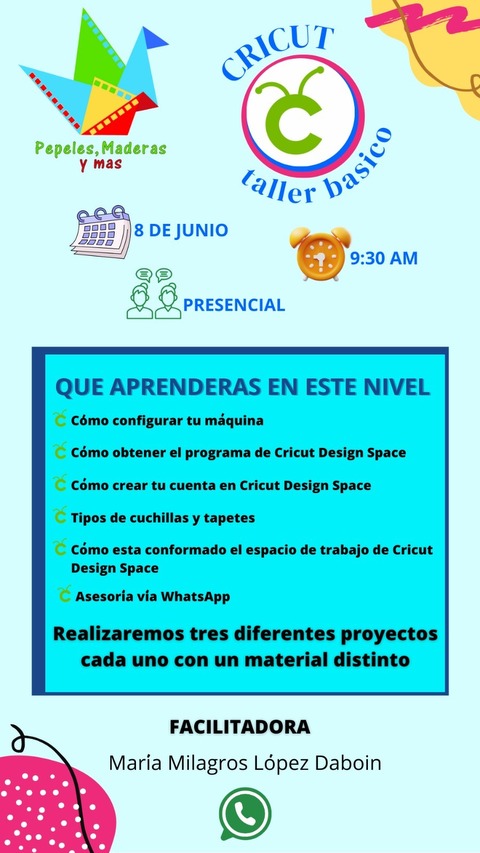 cricut taller basico 