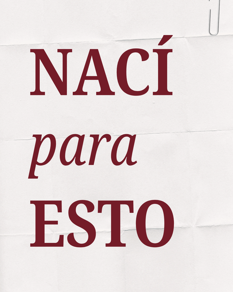 NACÍ PARA ESTO | Preventa fundadora