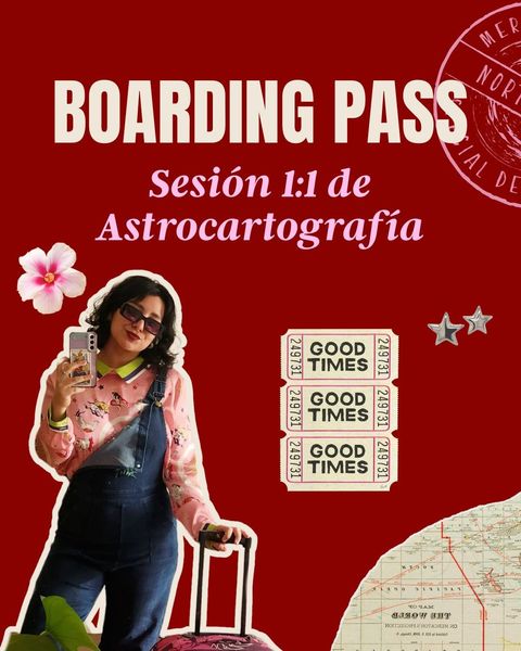 Sesión 1:1 BOARDING PASS: Astrocartografía personal