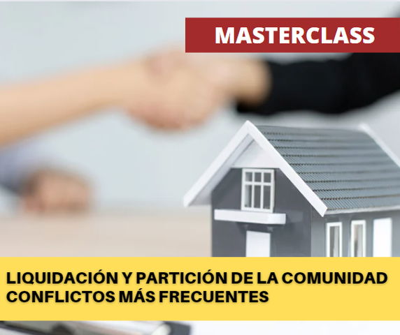 (PRÓXIMAMENTE) MASTERCLASS: Liquidación y partición de la comunidad de ganancias.  Conflictos más frecuentes