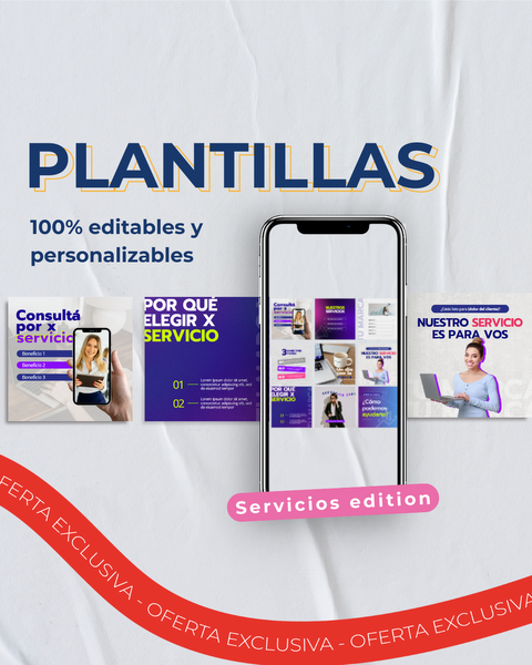 Plantillas 100% editables - Servicios edition