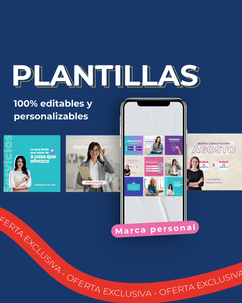 Plantillas 100% editables - Marca personal edition