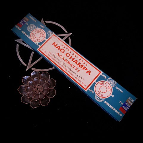 Porta incienso pequeño, incluye caja incienso Nag Champa