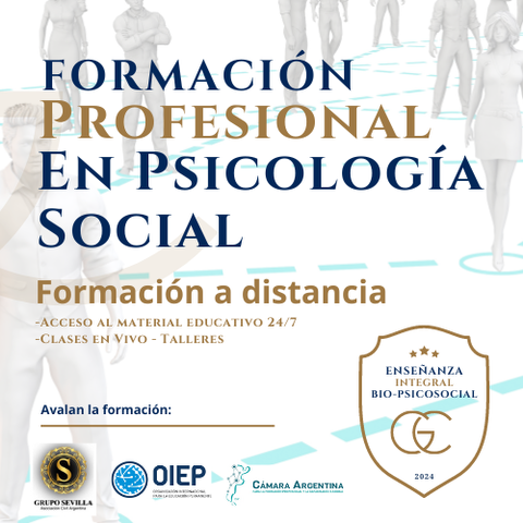 FORMACIÓN PROFESIONAL EN PSICOLOGÍA SOCIAL