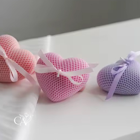 MOLDE SILICONA CORAZON TEXTURADO GRANDE