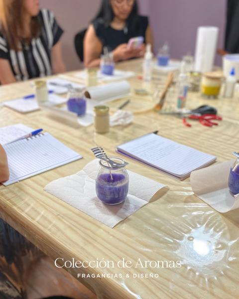SEÑA INSCRIPCIÓN - Curso Presencial: Velas de Soja Aromáticas (Nivel Inicial)