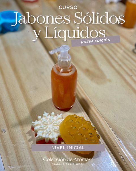 CURSO PRESENCIAL: Jabones Sólidos & Líquidos (Nivel Inicial)