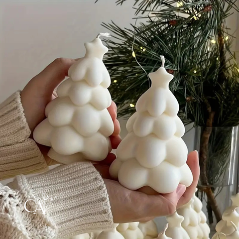 MOLDE SILICONA ARBOL NAVIDAD CON ESTRELLA