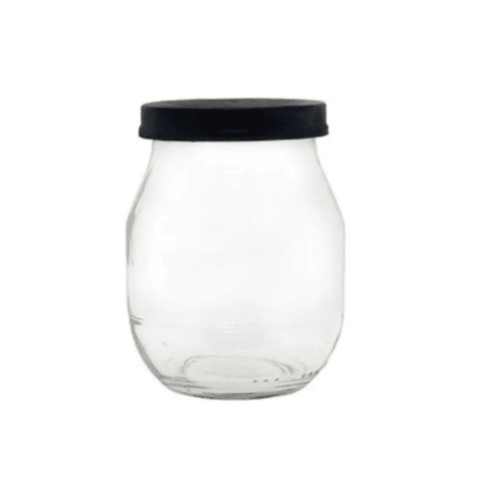 Frasco yogurt 200 ml (tapa plastica negra)