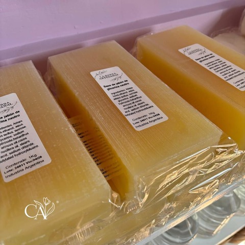 Barra de jabon de glicerina (1kg)