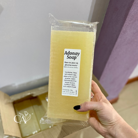 Barra Jabón Glicerina Ámbar