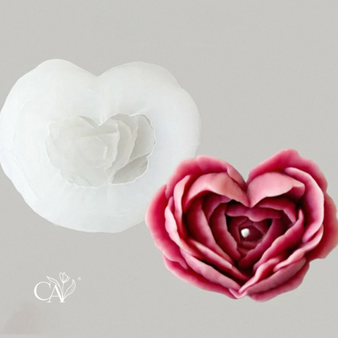 MOLDE SILICONA CORAZON PIMPOLLO CHICO