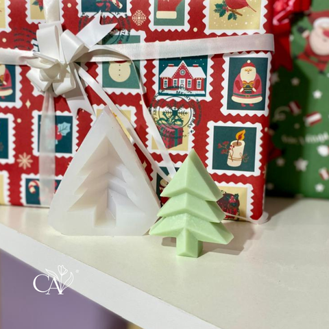 MOLDE SILICONA MINI ARBOL NAVIDAD 