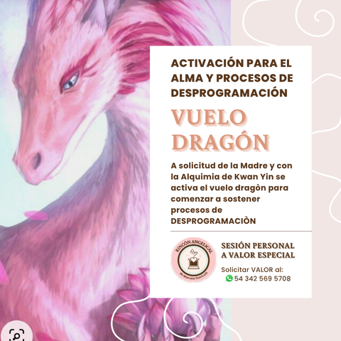 VUELO DRAGÓN para DESPROGRAMACIÓN y trabajo de SOMBRA
