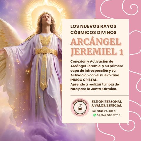 Sintonización con Arcángel JEREMIEL y con su Rayo Ïndigo Cristal
