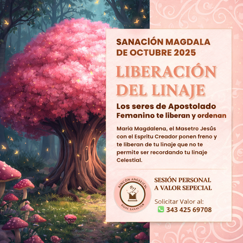 LIBERATE DE TU LINAJE-Sanación de María Magdalena de Octubre 2025
