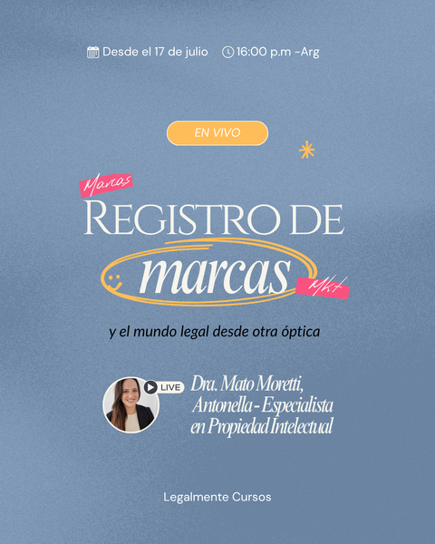 LEGALMENTE REGISTRO DE MARCAS | EN VIVO ℗ + MENTORIA