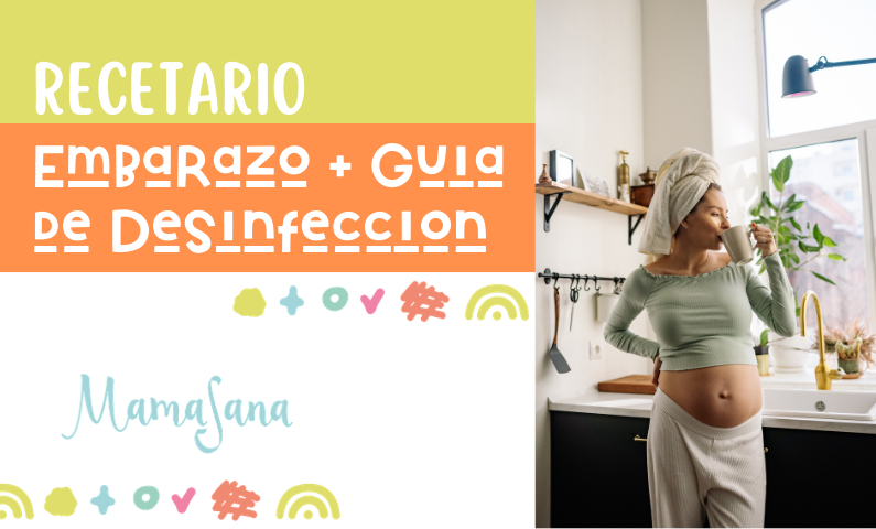 Embarazo + Guía de desinfección de frutas y verduras