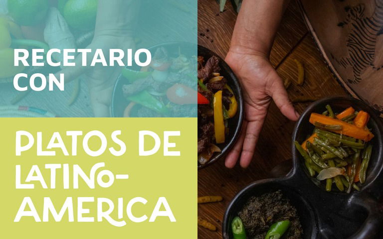 Recetario con Platos de Latinoamerica