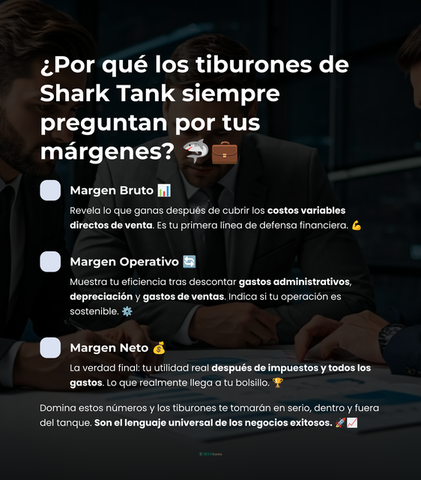 ¿Por qué los tiburones de Shark Tank siempre preguntan por tu margen bruto, operativo y neto?
