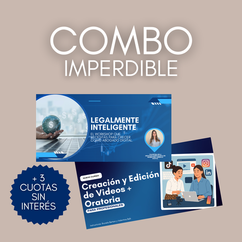 Curso de Edición de Videos + Workshop Legalmente Inteligente