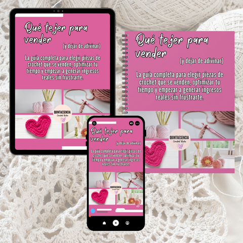 Guías ¿Qué tejer para vender? y Taller IA para vender tus tejidos