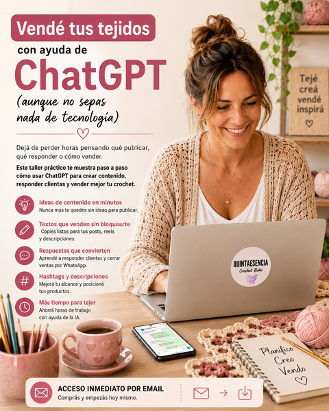 Vendé tus tejidos con ayuda de ChatGPT (aunque no sepas nada de tecnología)