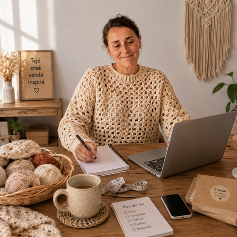 Tejés hermoso. Ahora aprendé a venderlo como un negocio real.