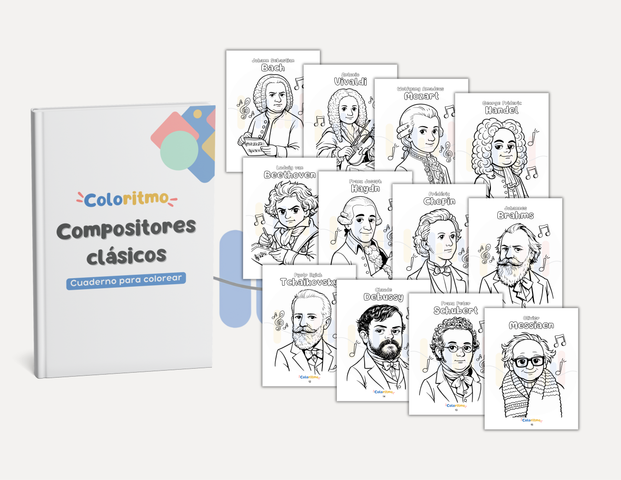 Cuaderno para colorear | Compositores Clásicos