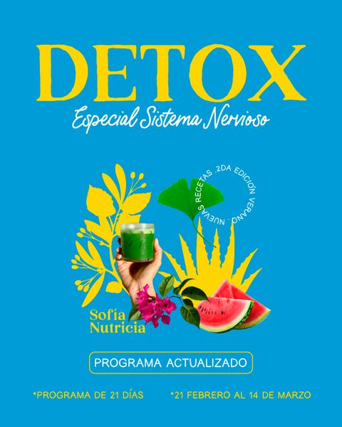 DETOX VERANO - 21 días (Calma y Vitalidad)