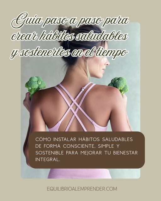 Guía paso a paso para crear hábitos saludables y sostenerlos en el tiempo
