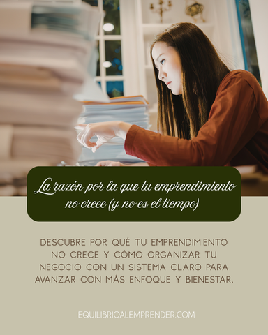 La razón por la que tu emprendimiento no crece (y no es el tiempo)