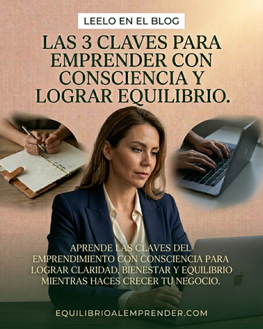 Las 3 claves para emprender con consciencia y lograr equilibrio