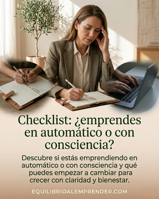 Checklist: ¿emprendes en automático o con consciencia?