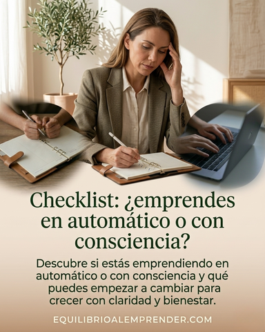 Checklist: ¿emprendes en automático o con consciencia?