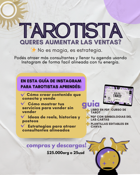  GUIA COMPLETA  para cuentas de TAROT