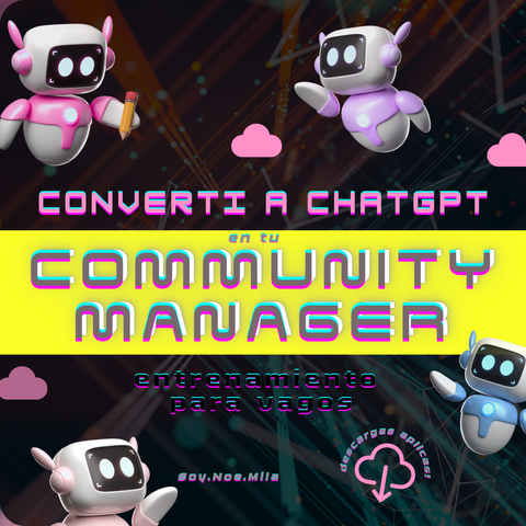 converti a CHATGPT en tu community manager