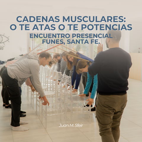 Encuentro Vivencial de Cadenas Musculares:  o te atas o te potencias. (Sábado 27 de Julio 2024 10:00 hs.)