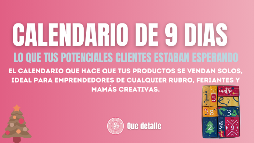 Calendario de Adviento 9 dias 