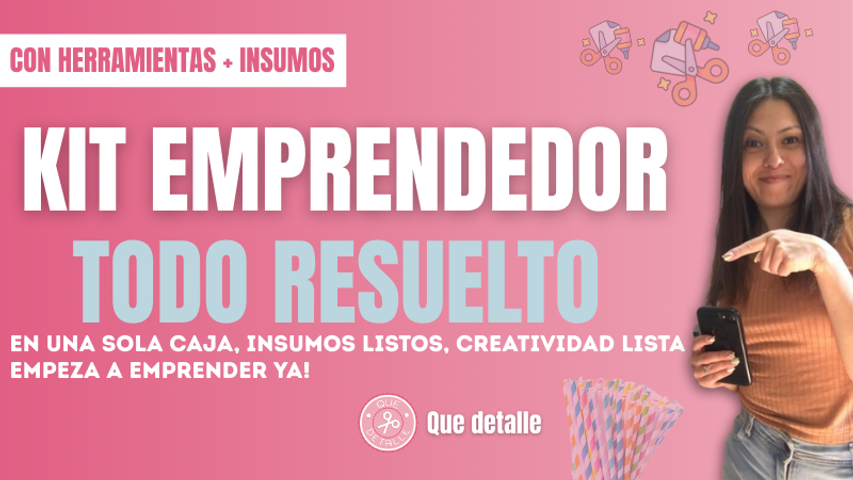 Kit emprendedor insumos y herramientas