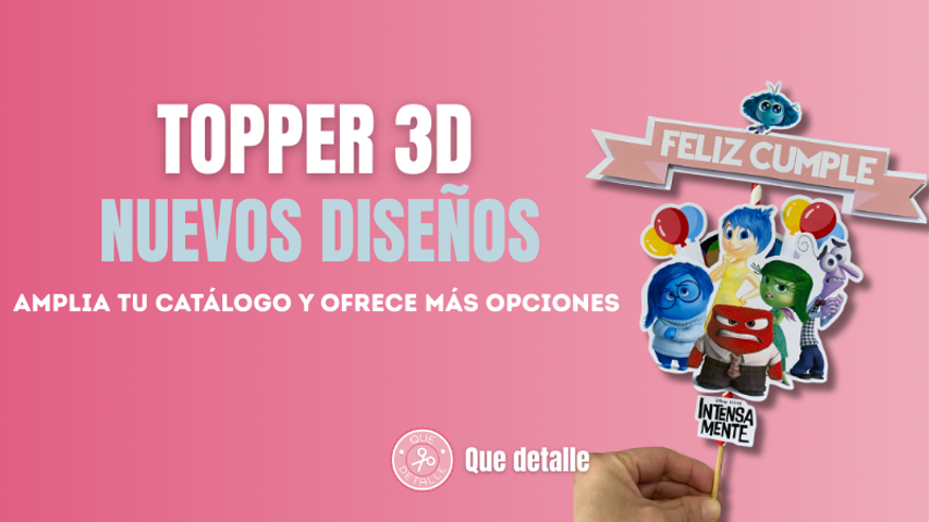 Topper 3d Diseños Renovados
