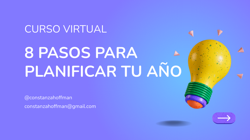 8 pasos para planificar tu año